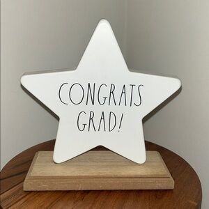 Rae Dunn Star-Shaped Graduation decor Congrats Grad! Used once for a party